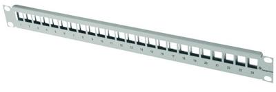 Telegärtner 100021496 24 poorten Netwerkpatchpaneel 483 mm (19) CAT 6A 1 HE Grijs-wit (RAL 7035) Niet ingericht Telegärtner 100021496 24 poorten Netwerkpatchpaneel 483 mm (19) CAT 6A 1 HE Grijs-wit (RAL 7035) Niet ingericht
