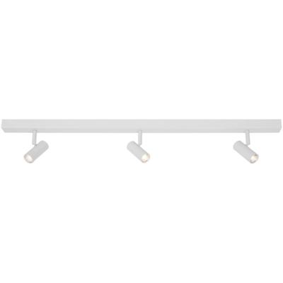 Brede witte plafondbar met 3 verstelbare LED spots 'Nordlux Omari' Brede witte plafondbar met 3 verstelbare LED spots 'Nordlux Omari'