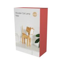Wooden Cat Table Lamp "Nala" - thumbnail