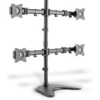 Digitus DA-90364 Monitorvoet 4-voudig 38,1 cm (15) - 68,6 cm (27) Zwart Draaibaar, In hoogte verstelbaar, Kantelbaar, Zwenkbaar, Roteerbaar, Staand - thumbnail
