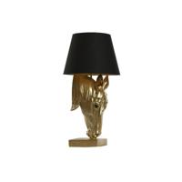 Bureaulamp Home ESPRIT Zwart Gouden Hars 50 W 220 V 30 x 30 x 59 cm - thumbnail