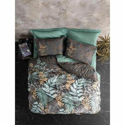 Beddengoedset - 1 dekbedovertrek 220 x 240 cm + 2 kussenslopen 60 x 60 cm - 100% katoen satijn - Mint