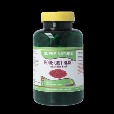 Rode gist rijst monacoline K-vrij 180 Vegetarische capsules Rode gist rijst monacoline K-vrij 180 Vegetarische capsules