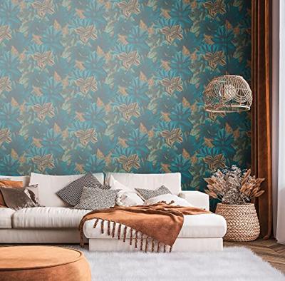Livingwalls Metropolitan Stories. Travel Stories - Blauw - Floral - 392221