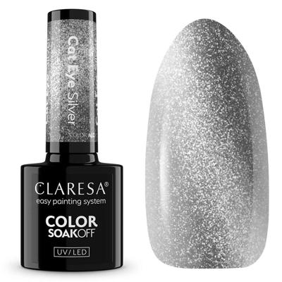 Claresa uv/led gellak 5ml cat eye silver