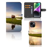 iPhone 15 | Telefoonhoesje | Met pasjeshouder | Koe - thumbnail