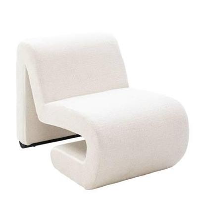 DÉJA Living - Fauteuil Beige Stof - 59x86x64cm - Mia