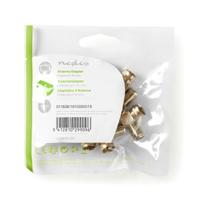 Nedis CSGP41942ME Satelliet- En Antenne-adapter F Male - F Female 10 Stuks Metaal - thumbnail