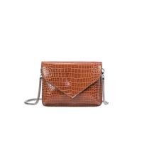 Melie Bianco Anna Saddle Crossbody Clutch Vegan Camel - thumbnail