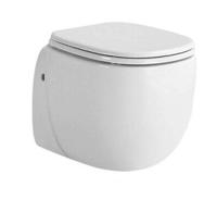 Wandcloset Best Design Quali One-Pack 50x35x38 cm Hoogglans Wit (inclusief zitting) - thumbnail