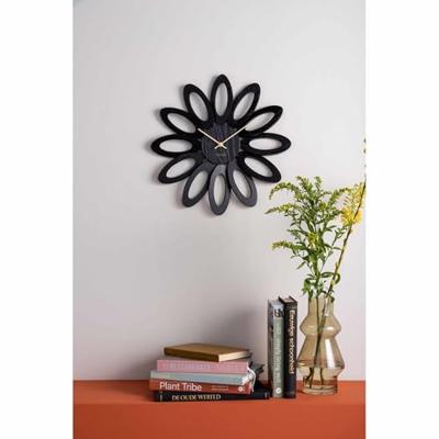 Karlsson - Wall clock Fiore wood veneer black Karlsson - Wall clock Fiore wood veneer black