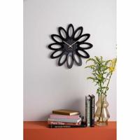 Karlsson - Wall clock Fiore wood veneer black - thumbnail