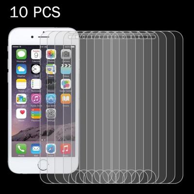10 stuks voor iPhone 8 & iPhone 7 0 26 mm 9H oppervlakte hardheid 2.5D explosieveilige getemperd glas Non-full Screen Film