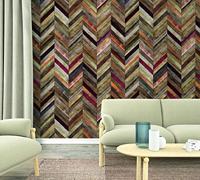 Noordwand Smart Art Easy Fotobehang visgraat planken 47244 - thumbnail