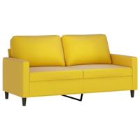 3-delige Loungeset met kussens fluweel geel - thumbnail