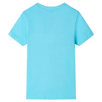 Kindershirt met korte mouwen 128 zeeblauw