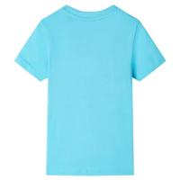 Kindershirt met korte mouwen 104 zeeblauw - thumbnail