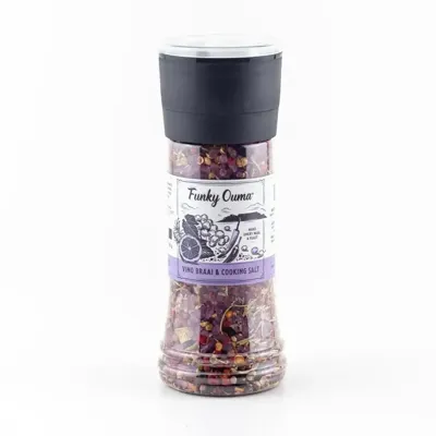 Funky Ouma Vino braai and cooking salt grinder 290g