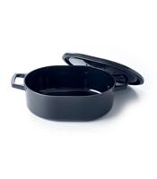 Alva Braadpan - Dutch Oven - Ovaal - Nori - 31 x 21 cm - geëmailleerde anti-aanbaklaag - thumbnail