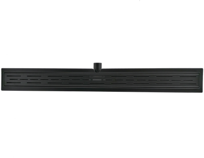 L&apos;Aqua Classic 90 RVS douchegoot Mat zwart