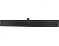 L&apos;Aqua Classic 90 RVS douchegoot Mat zwart - thumbnail