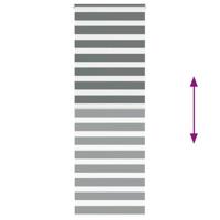 VidaXL Zebra rolgordijn 80x200 cm stofbreedte 75,9 cm donkergrijs - thumbnail