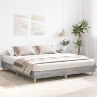 Bedframe zonder matras 180x200 cm spaanplaat grijs Sonoma - thumbnail