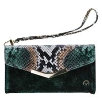 Mobilize 2in1 Gelly Velvet Clutch for Samsung Galaxy A40 Green Snake - thumbnail
