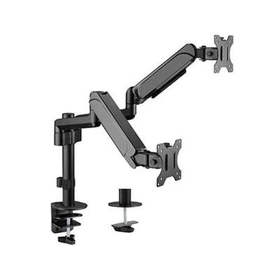 Dubbele monitorarm met gasveer (zwenkbaar), 17”-32”, max. 9 kg