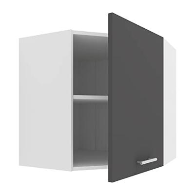 VCM Wandkast Esilo (Hoekwandkast, Wit/antraciet, 57) VCM Wandkast Esilo (Hoekwandkast, Wit/antraciet, 57)