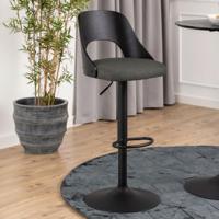 Bendt Draaibare Barkruk 'Vila' kleur Donkergrijs (zithoogte 62-84cm) - thumbnail