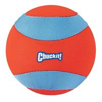 CHUCKIT AMPHIBIOUS MEGA BALL ORANJE / BLAUW 15X12,5X21 CM - thumbnail