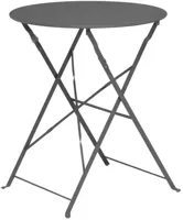 Ambiance bistrotafel rond 60x70cm antraciet - thumbnail
