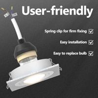 VidaXL Spotje 12 pcs zilver 9 x 9 x 2 cm aluminium - thumbnail