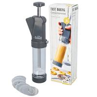 Pressa per biscotti - BIRKMANN - EASY BAKING - Plastica - Include 10 dischi decorati - 8 x 28 x 6 cm - thumbnail