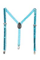 Bretels pailletten blauw - thumbnail