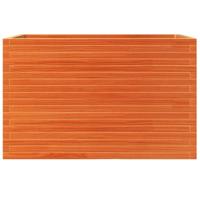 Plantenbak 110x60x68,5 cm massief grenenhout wasbruin - thumbnail