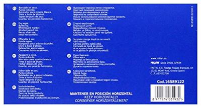 Markeerstiften Milan Whiteboard 12 Stuks Zwart PVC