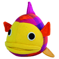 Felgekleurde Fair-Trade Vis uit Srilanka - thumbnail