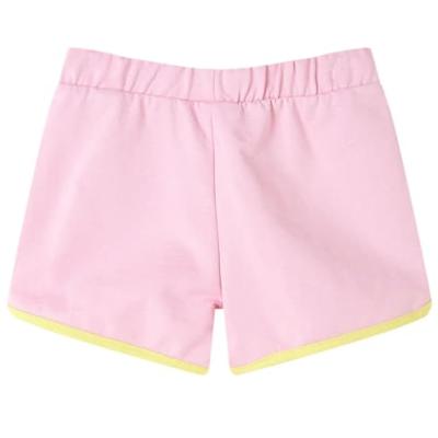 VidaXL Kindershorts met bies 116 felroze