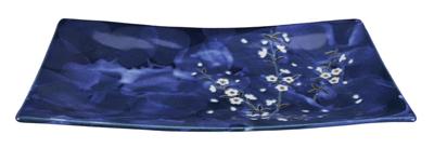 Rechthoekig Bord - Blue Sakura - Tokyo Design Studio - 35x19cm