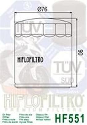 HIFLOFILTRO oliefilter oil filter hf 551