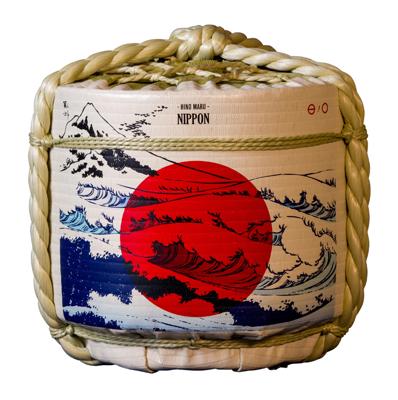 Japanse Decoratieve Sake Ton Hinomaru-Nippon - 63 x 63cm