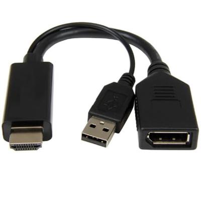 Actieve 4K HDMI naar DisplayPort-adapter, zwart Actieve 4K HDMI naar DisplayPort-adapter, zwart