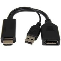 Actieve 4K HDMI naar DisplayPort-adapter, zwart - thumbnail