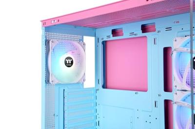 Thermaltake View 270 Plus TG ARGB Bubble Pink Midi-tower Gaming-behuizing Pink, Blauw