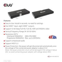 CLUB3D 1 to 8 HDMI Splitter Full 3D and 4K60Hz(600MHz) - thumbnail