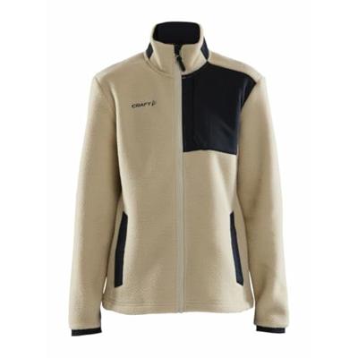 Craft 1912221 ADV Explore Pile Fleece Jacket W - Ecru-Black - S Craft 1912221 ADV Explore Pile Fleece Jacket W - Ecru-Black - S