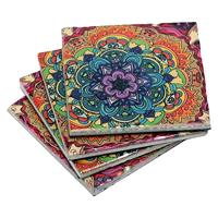 Keramieken Onderzetters Mandala (Set van 4) - thumbnail