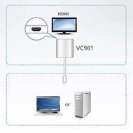 ATEN Mini DisplayPort Kabel Mini-DisplayPort Male - HDMI-Uitgang 0.15 m Wit - thumbnail
